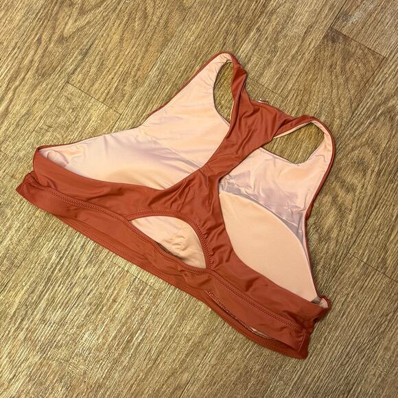 J. Crew Burnt Orange Active Longline Swim Top Size 3X - Picture 5 of 8